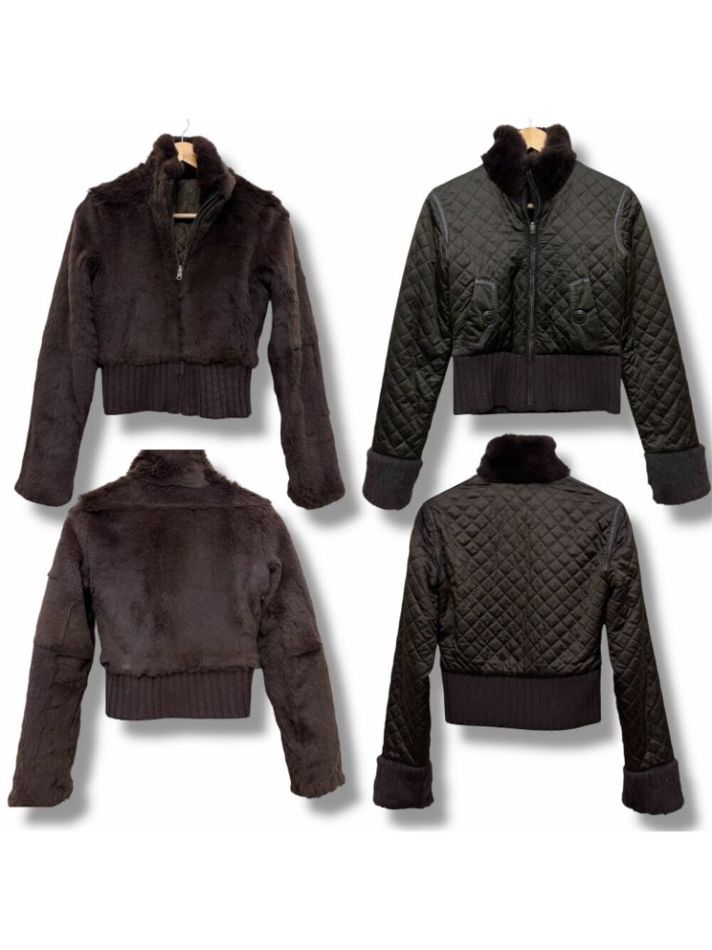 June Rabbit Fur Reversible Jacket - Picture 2 of 12